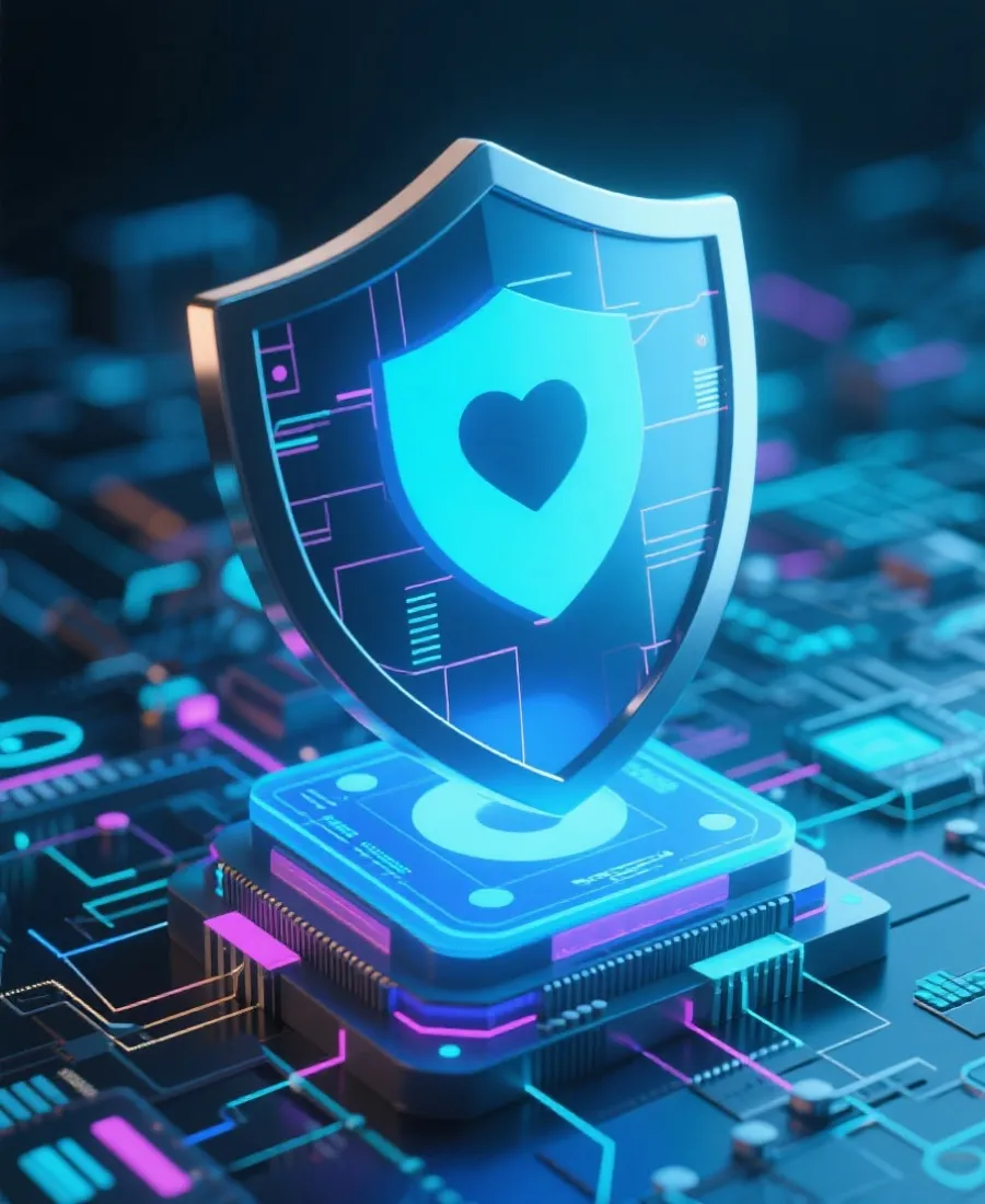 Digital privacy and security illustration